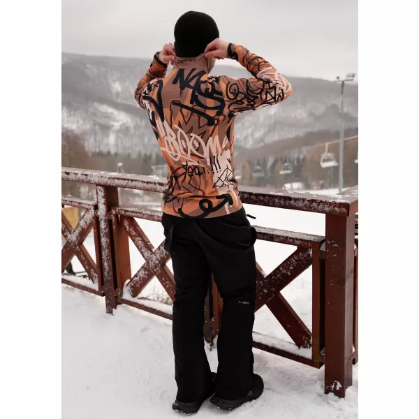  Funktionelle Thermo -Sweatshirt -Premium von Männern ALTISPORT VOJ/ALM054TER03 BRAUN 