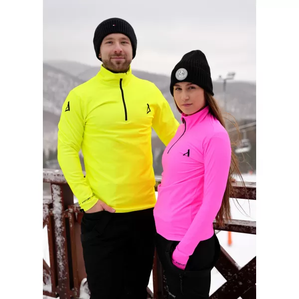  Frauenfunktionaler Thermo -Sweatshirt Premium ALTISPORT VOJ/ALW000TER03 FLUO ROSA 