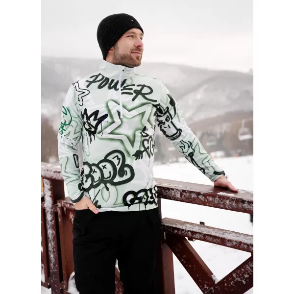  Funktionelle Thermo -Sweatshirt -Premium von Männern ALTISPORT VOJ/ALM054TER03 GRÜN 