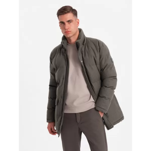  Jacke OMBRE OM-JALJ-0217 DUNKELGRAUE MELANGE 