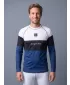 Funktionaler Term T -Shirt von Männern mit Langarmprämie ALTISPORT VOJ/ALM051TER01 WEIß -BLAU