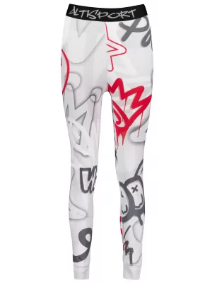 Frauenfunktionelle Thermohosen Prämie ALTISPORT VOJ/ALW054TER02 GRAU -RED