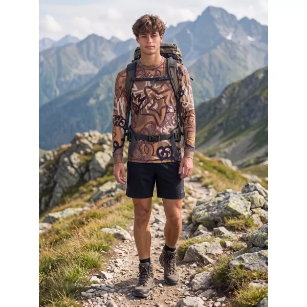  Funktionaler Term T -Shirt von Männern mit Langarmprämie ALTISPORT VOJ/ALM054TER01 BRAUN 