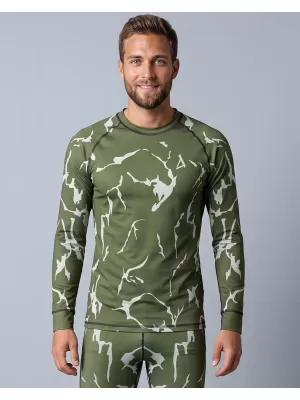 Funktionaler Term T -Shirt von Männern mit Langarmprämie ALTISPORT VOJ/ALM052TER01 KHAKI