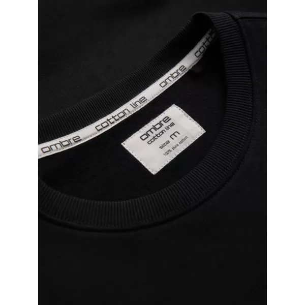  Herren -Sweatshirt OMBRE OM-SSBN-0175 SCHWARZ 