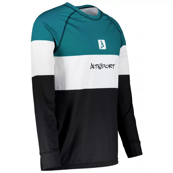  Funktionaler Term T -Shirt von Männern mit Langarmprämie ALTISPORT VOJ/ALM051TER01 KEROSIN/SCHWARZ 