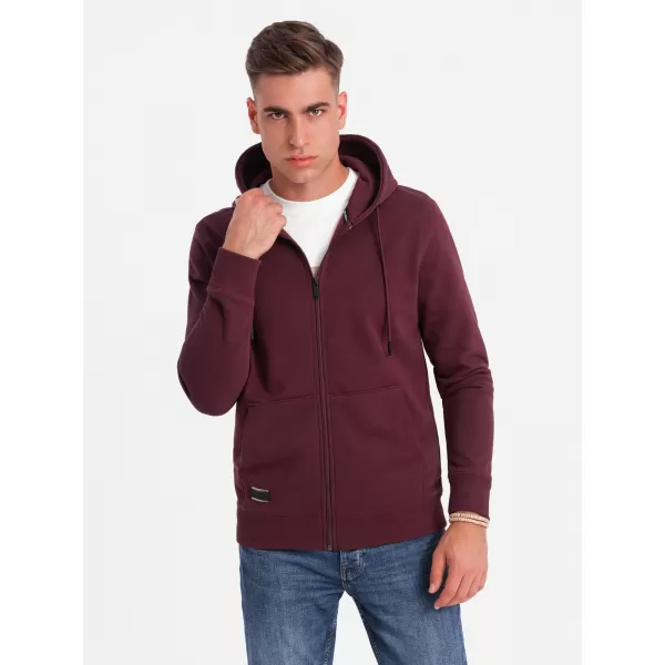  Herren -Sweatshirt OMBRE OM-SSBZ-0160 KASTANIENBRAUN 