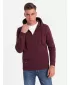Herren -Sweatshirt OMBRE OM-SSBZ-0160 KASTANIENBRAUN
