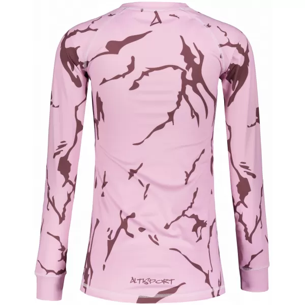  Frauenfunktionales Thermo -T -Shirt mit langen Ärmeln Premium ALTISPORT VOJ/ALW052TER01 ROSA 