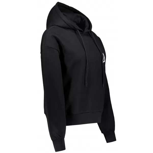  Frauen Sweatshirt aus Bio -Baumwolle ALTISPORT BYB/ALW002BY183 SCHWARZ 