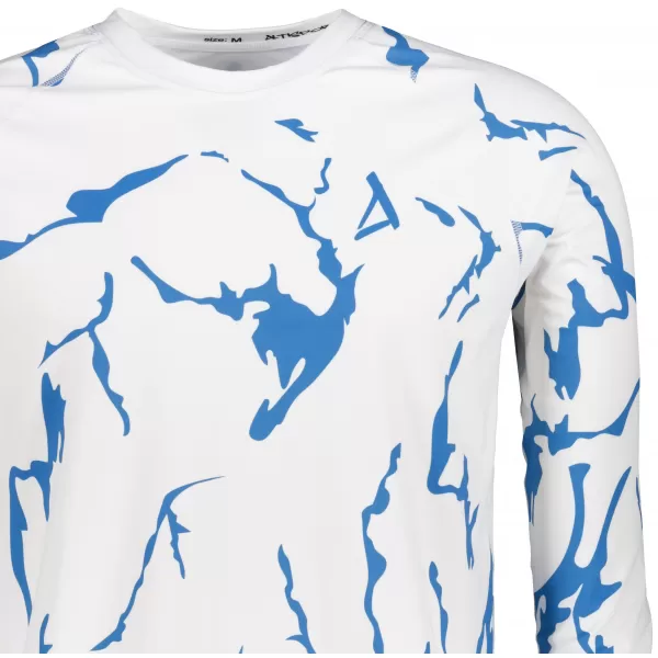  Funktionaler Term T -Shirt von Männern mit Langarmprämie ALTISPORT VOJ/ALM052TER01 WEIß 