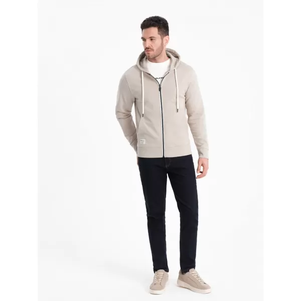  Herren -Sweatshirt OMBRE OM-SSBZ-0178 LEICHT BEIGE 