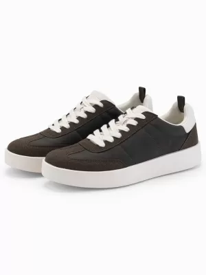 Herrenschuhe OMBRE OM-FOSL-0170 DUNKELBRAUN