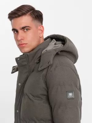 Jacke OMBRE OM-JALJ-0217 DUNKELGRAUE MELANGE