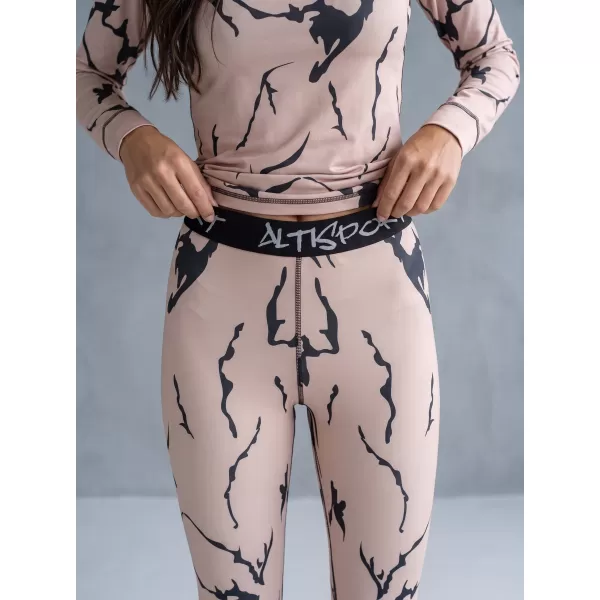  Frauenfunktionelle Thermohosen Prämie ALTISPORT VOJ/ALW052TER02 BRAUN 