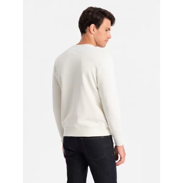  Herren Sweatshirt OMBRE OM-SSNZ-0136 CREME 