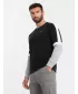 Herren -Sweatshirt OMBRE OM-SSNZ-22FW-003 SCHWARZ