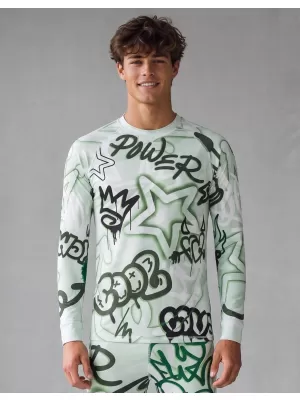 Funktionaler Term T -Shirt von Männern mit Langarmprämie ALTISPORT VOJ/ALM054TER01 GRÜN