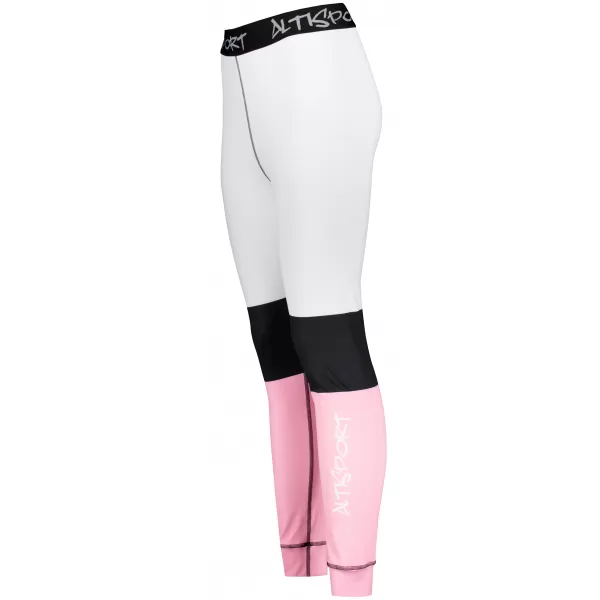  Frauenfunktionelle Thermohosen Prämie ALTISPORT VOJ/ALW051TER02 WEIß -PINK 