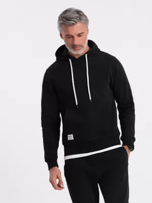 Herren -Sweatshirt OMBRE OM-SSBN-0177 SCHWARZ