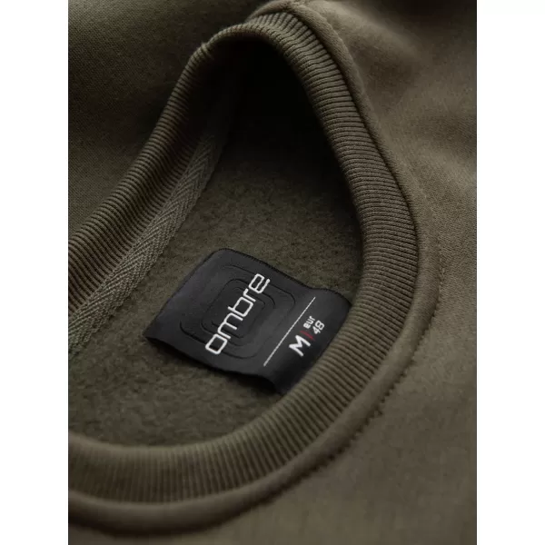  Herren -Sweatshirt OMBRE OM-SSPS-0181 DUNKLE OLIVE 