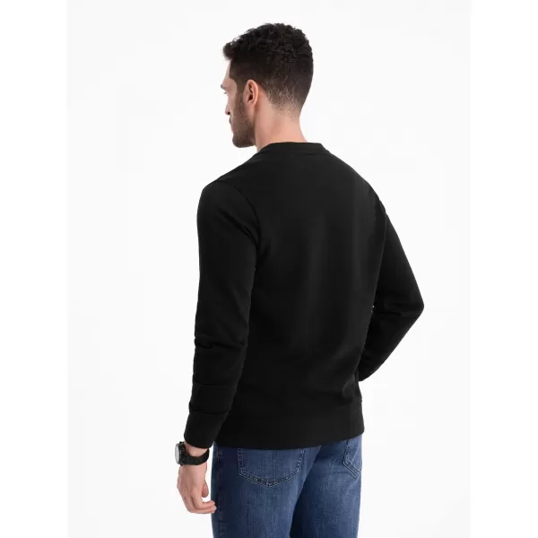  Herren -Sweatshirt OMBRE OM-SSBN-0175 SCHWARZ 