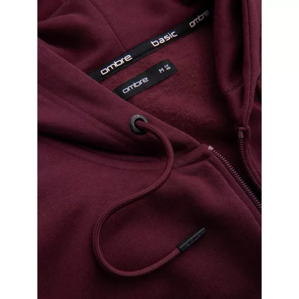  Herren -Sweatshirt OMBRE OM-SSBZ-0160 KASTANIENBRAUN 