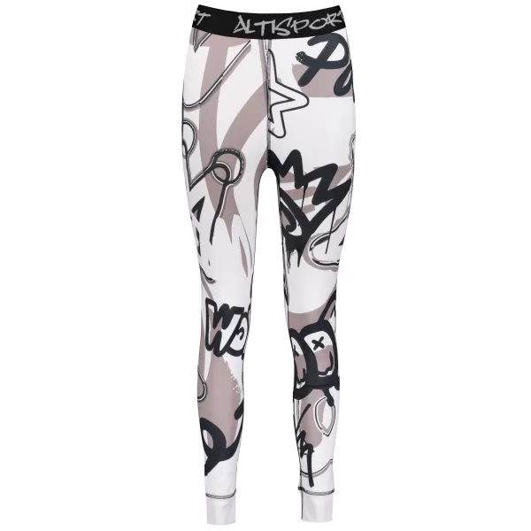  Frauenfunktionelle Thermohosen Prämie ALTISPORT VOJ/ALW054TER02 WEIß -GRAY 