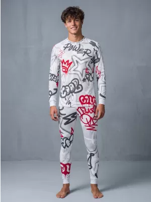 Die funktionelle Thermohosen für Männer Premium ALTISPORT VOJ/ALM054TER02 GRAU -RED
