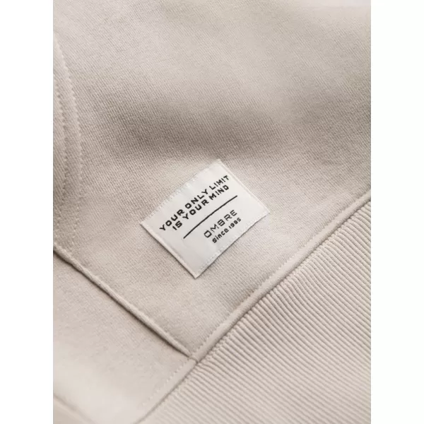  Herren -Sweatshirt OMBRE OM-SSBZ-0178 LEICHT BEIGE 