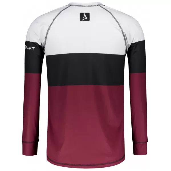  Funktionaler Term T -Shirt von Männern mit Langarmprämie ALTISPORT VOJ/ALM051TER01 BURGUND 