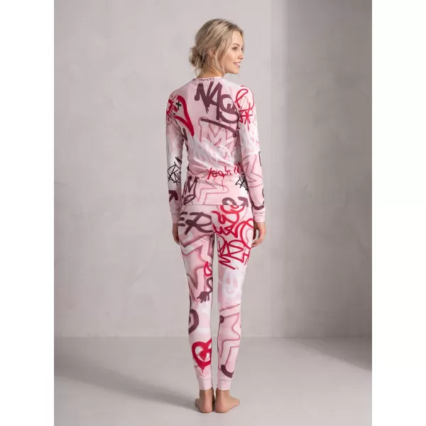  Frauenfunktionales Thermo -T -Shirt mit langen Ärmeln Premium ALTISPORT VOJ/ALW054TER01 ROSA 