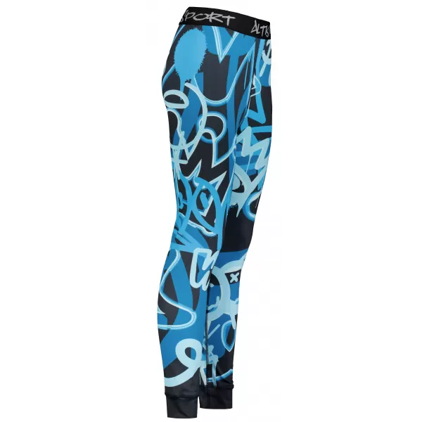  Frauenfunktionelle Thermohosen Prämie ALTISPORT VOJ/ALW054TER02 SCHWARZ -BLUE 