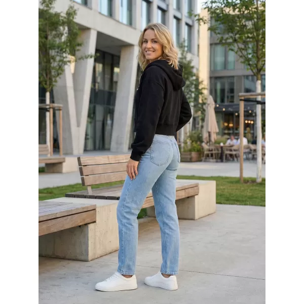  Kurzes übergroßes Sweatshirt von Frauen ALTISPORT BYB/ALW056BY237 SCHWARZ 