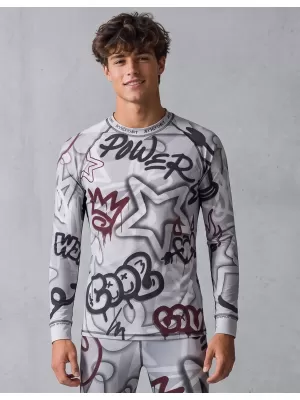 Funktionaler Term T -Shirt von Männern mit Langarmprämie ALTISPORT VOJ/ALM054TER01 DUNKELGRAU