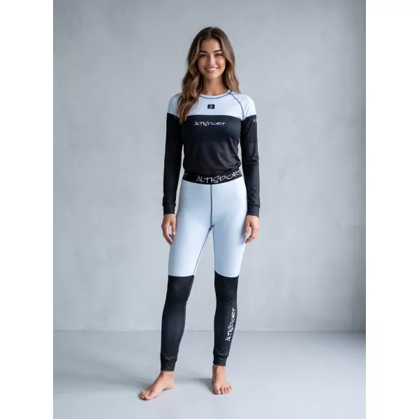  Frauenfunktionales Thermo -T -Shirt mit langen Ärmeln Premium ALTISPORT VOJ/ALW051TER01 HIMMLISCH BLAU 