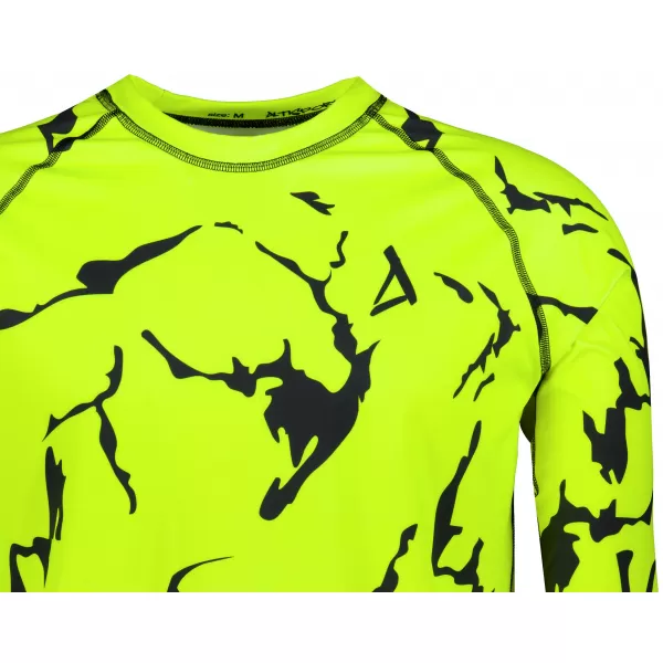  Funktionaler Term T -Shirt von Männern mit Langarmprämie ALTISPORT VOJ/ALM052TER01 NEONGRÜN 