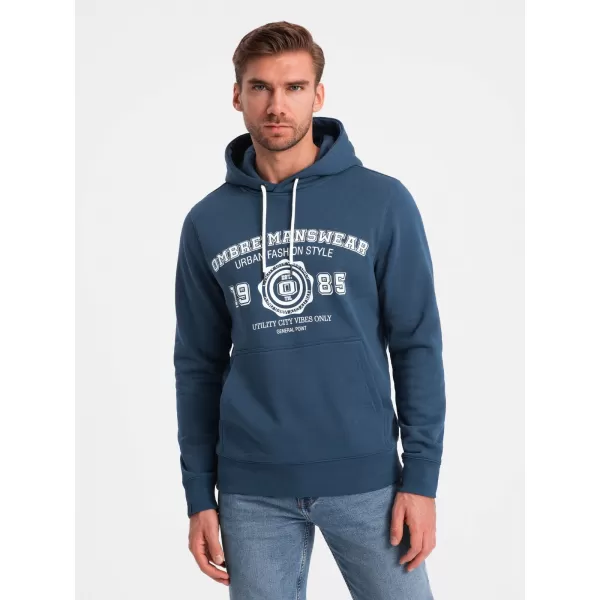  Herren -Sweatshirt OMBRE OM-SSPS-0143 MARINEBLAU 