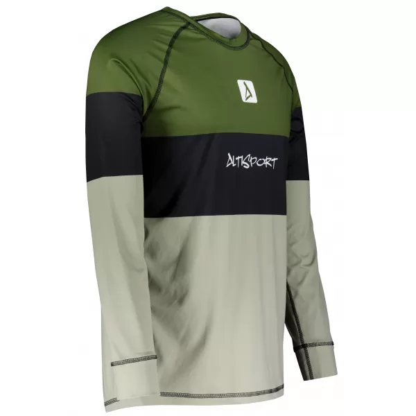  Funktionaler Term T -Shirt von Männern mit Langarmprämie ALTISPORT VOJ/ALM051TER01 KHAKI 