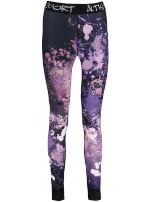 Frauenfunktionelle Thermohosen Prämie ALTISPORT VOJ/ALW055TER02 SCHWARZ -VIOLETT