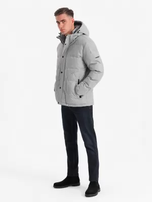 Jacke OMBRE OM-JAHP-0203 GRAUE MELANGE