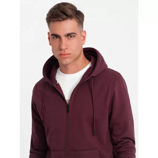  Herren -Sweatshirt OMBRE OM-SSBZ-0160 KASTANIENBRAUN 