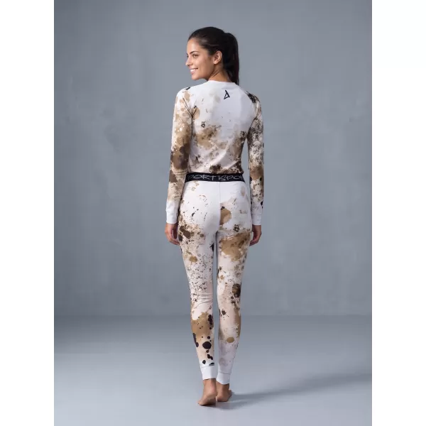  Frauenfunktionelle Thermohosen Prämie ALTISPORT VOJ/ALW055TER02 WEIß -BROWN 