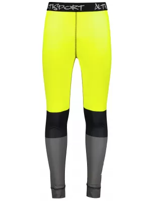 Die funktionelle Thermohosen für Männer Premium ALTISPORT VOJ/ALM051TER02 NEONGELB/GRAU