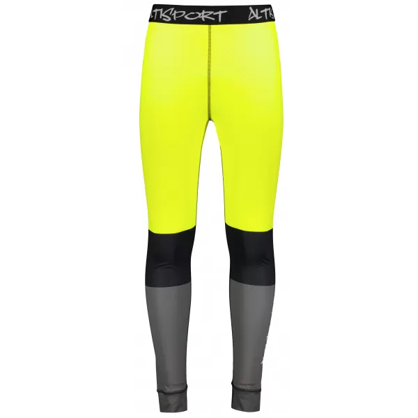  Die funktionelle Thermohosen für Männer Premium ALTISPORT VOJ/ALM051TER02 NEONGELB/GRAU 