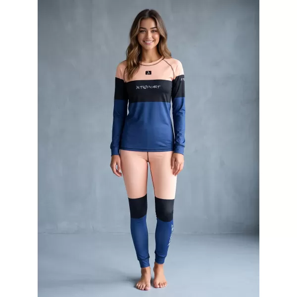  Frauenfunktionelle Thermohosen Prämie ALTISPORT VOJ/ALW051TER02 ORANGE/BLAU 