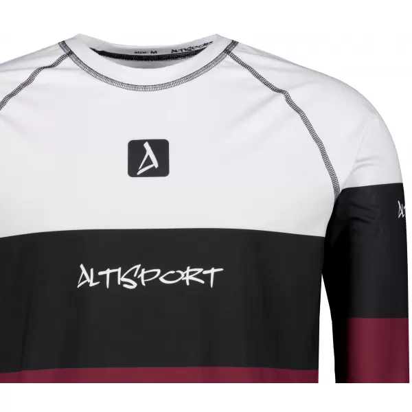  Funktionaler Term T -Shirt von Männern mit Langarmprämie ALTISPORT VOJ/ALM051TER01 BURGUND 