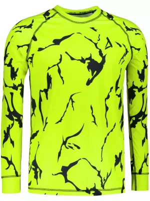 Funktionaler Term T -Shirt von Männern mit Langarmprämie ALTISPORT VOJ/ALM052TER01 NEONGRÜN