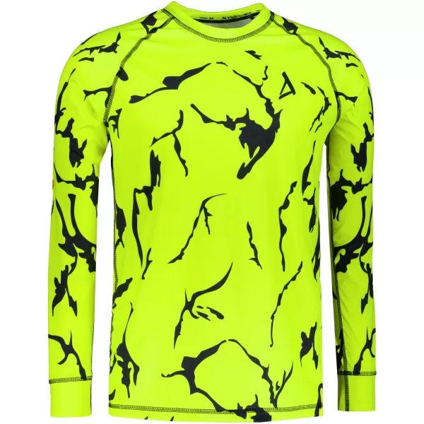  Funktionaler Term T -Shirt von Männern mit Langarmprämie ALTISPORT VOJ/ALM052TER01 NEONGRÜN 