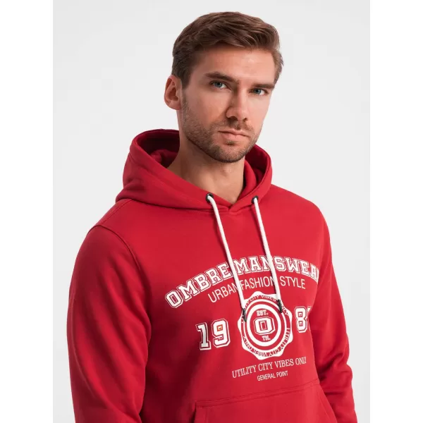  Herren Sweatshirt OMBRE OM-SSPS-0143 ROT 